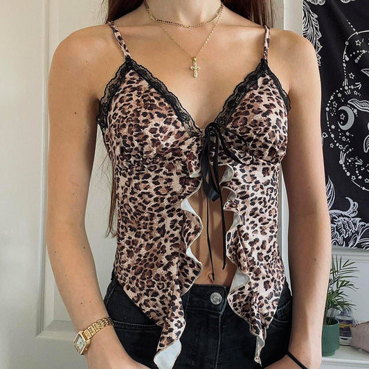 Leopard Tie Tank